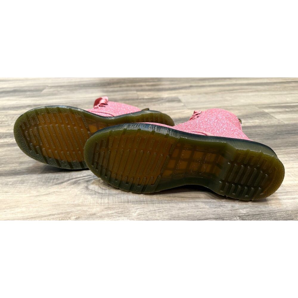 Dr. Martens Pink Glitter 8-Eye Lace-Up Combat Boot - Picture 6 of 6